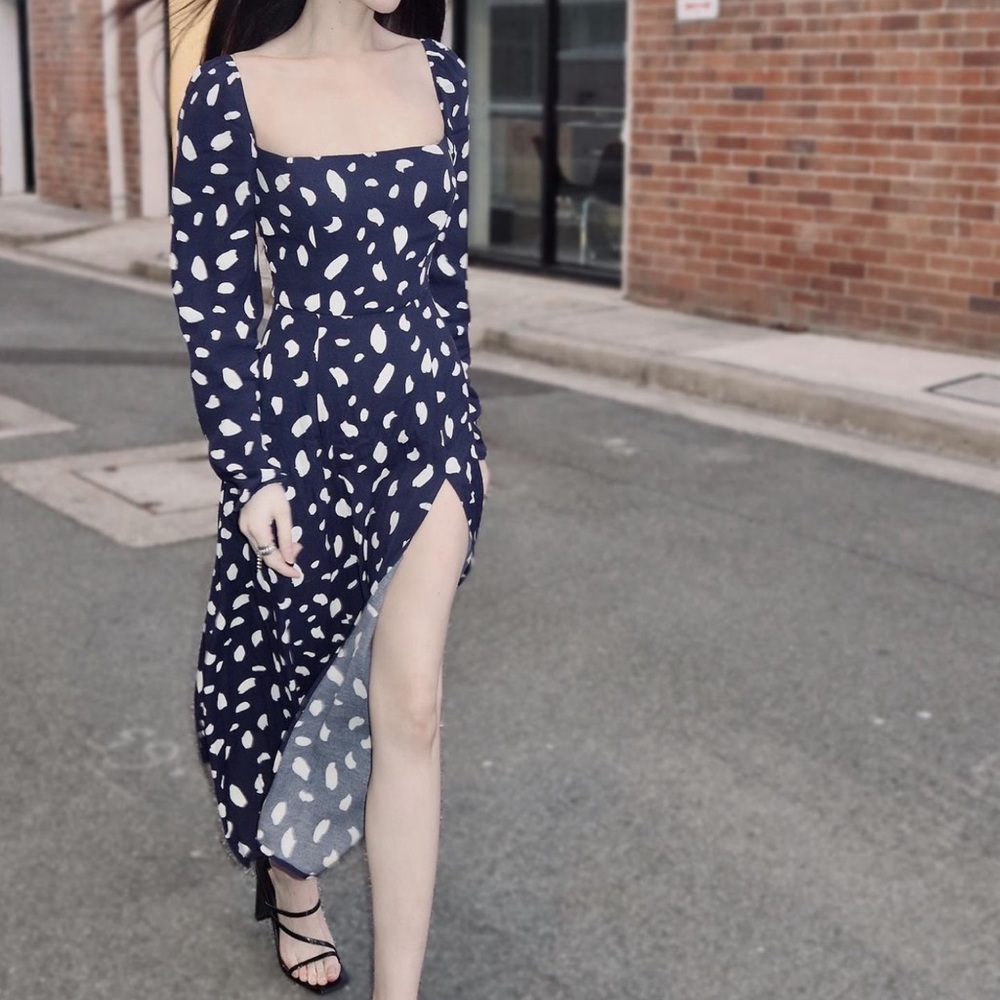 Reformation Sigmund Dress Splatter